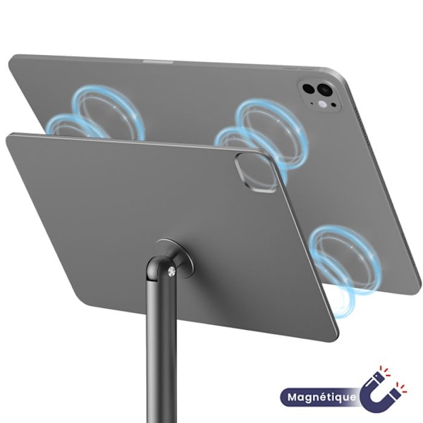 Support Bureau iPad Pro 13" 2024 i Aluminium Rotativ 360° wiwu Grå