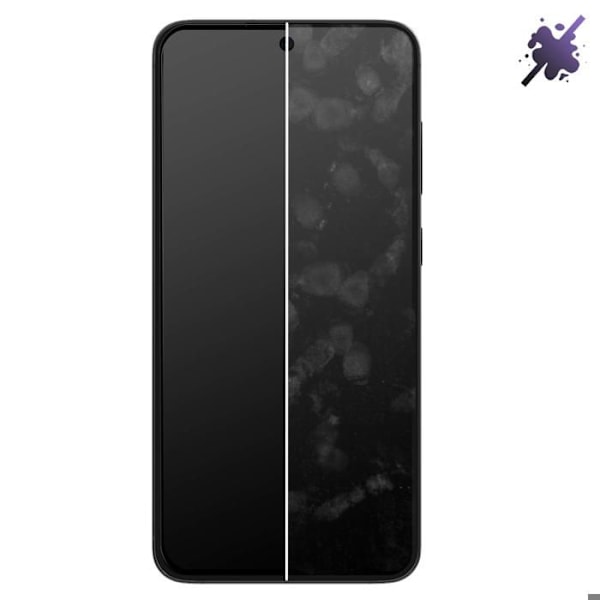Hærdet Glas til Galaxy S25 Hårdhed 9H Kradsikker Total Dækning Akashi Sort Svart
