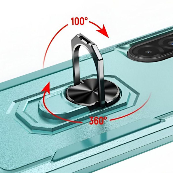 Iskunkestävä kuori Samsung A36 Magneetti- ja tukikahva Sininen / Vaaleanpunainen Blå/rosa