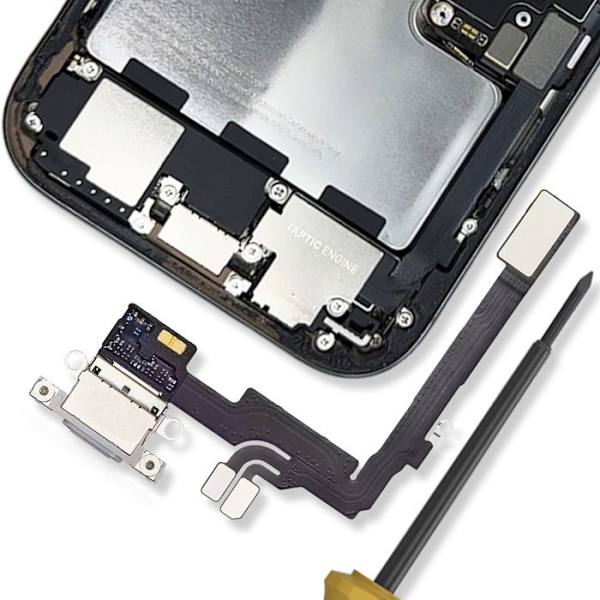 USB-C laddningskoppling för iPhone 16 Pro Vit Vit