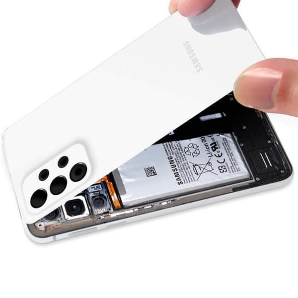 Batteri Cache - SAMSUNG - Galaxy A53 5G - Original - Hvid - Forenklet Installation Vit