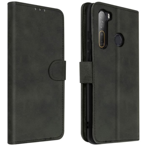 HTC Desire 20 Pro Flip Wallet Fodral Video Support Funktion Svart Svart