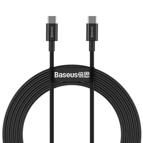USB-kaapeli - BASEUS - CATYS-C01 - 2 m - USB C - Musta Sort