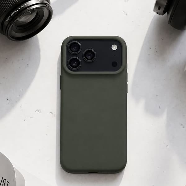 MagSafe-kuori iPhone 17 Pro Maxille, Silikoninen Velvet Smoothie Tactical Tummanharmaa Grå