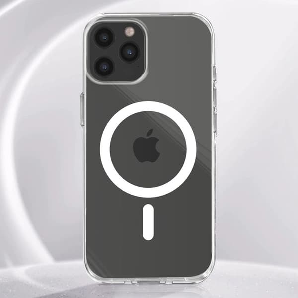 Skydd för iPhone 12 Pro Max MagSafe Stötdämpning Anti-gulning Rhinoshield Transparent Vit