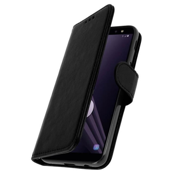 Kuori - Samsung - Galaxy A6 - Silikoni geeli - Magneettilukko - Pehmeä Svart