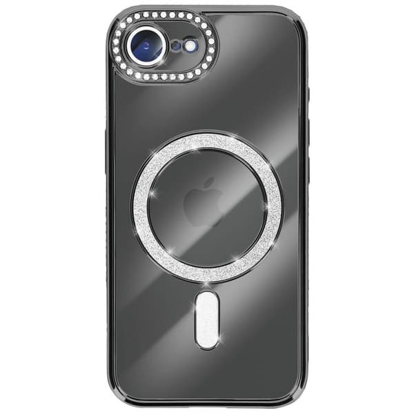 Coque Magsafe - AVIZAR - iPhone 16e - Sort - Strassé - Elegant beskyttelse Svart