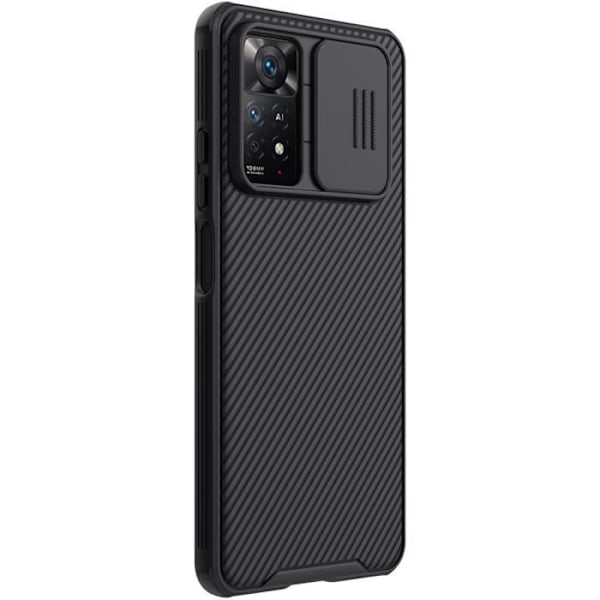 Kotelo - NILLKIN - CamShield Pro - Xiaomi Redmi Note 11 Pro - Musta - Tyylikäs - Jäykkä sort