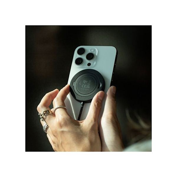 Trådlös laddare för iPhone SnapStand Magnetisk Qi2 Native Union Svart Svart