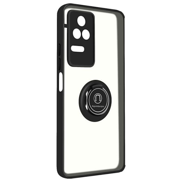Etui - AVIZAR - Xiaomi Poco F4 5G - Metalring - Videostøtte - Sort svart