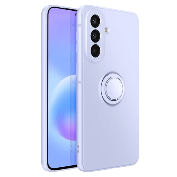 Soft-Touch Cover til Galaxy A57 med Magnetisk Støtte Ring Lilla Violett