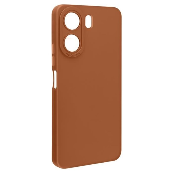 Fodral till Xiaomi Redmi 13C - AVIZAR - Matt silikon - Kameraskydd - Brun kastanj