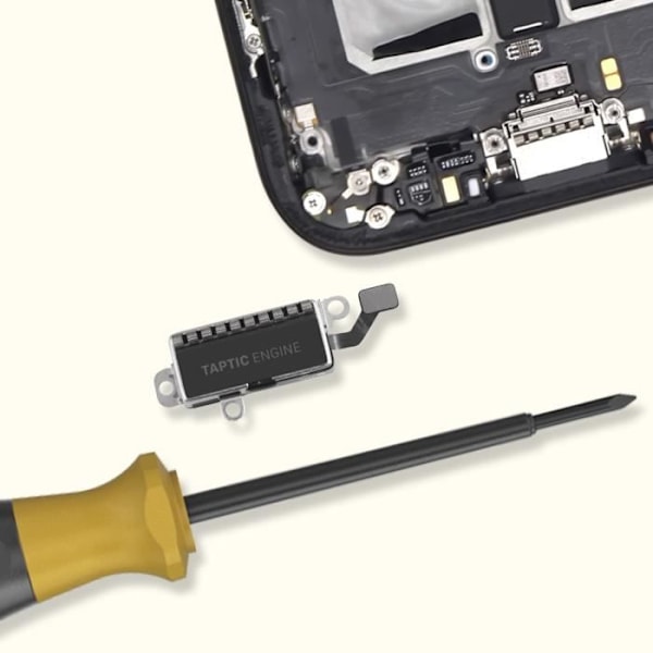 Erstatningsvibrator til Apple iPhone 15 Pro Sort Svart