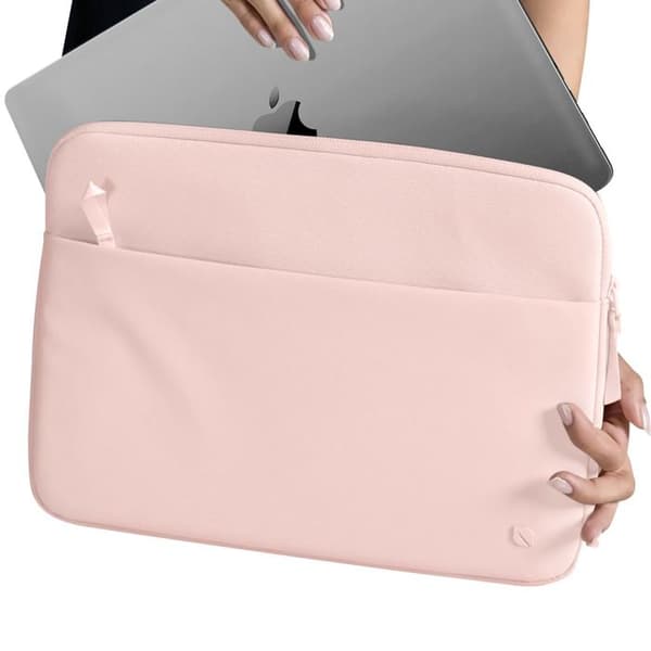 Housse til MacBook Pro 14'' - Incase - Genanvendt polyester - Microfibre indvendigt - Pudder rosa Ros