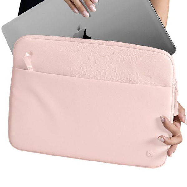 Hus för MacBook Pro 14'' - Incase - Återvunnen polyester - Mikrofiberfoder - Puderrosa Ros