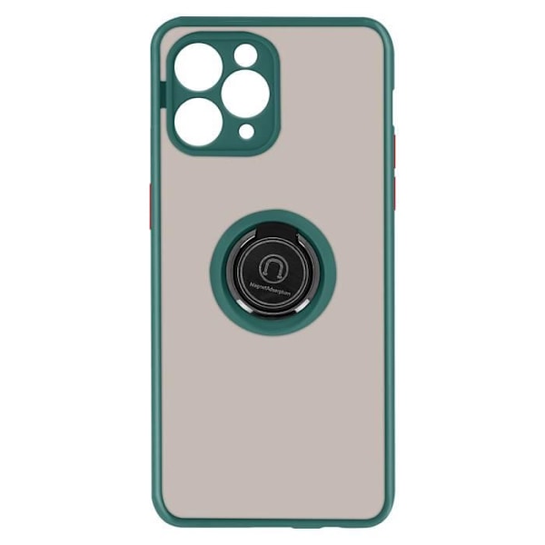Skyddshölje - IPhone - 11 Pro - Bimateriell - Hållring - Metallisk finish Grön