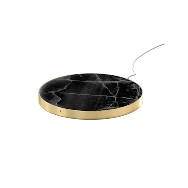 Langaton Qi-latauslaite älypuhelimille/AirPods 10W Thunder Marble-malli IDEAL OF SWEDEN Musta Svart