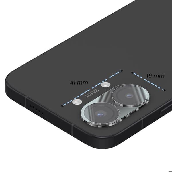 Skydd för kameramål för Poco X8 Pro Max i transparent härdat glas Vit