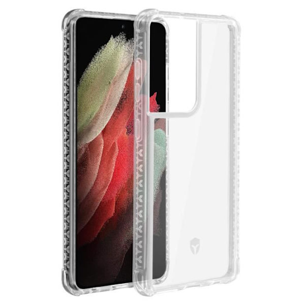 Coque Galaxy S21 Ultra - Force Case - Läpinäkyvä - Tryax-järjestelmä - Ilmatiivistekniikka - Kova Transparent