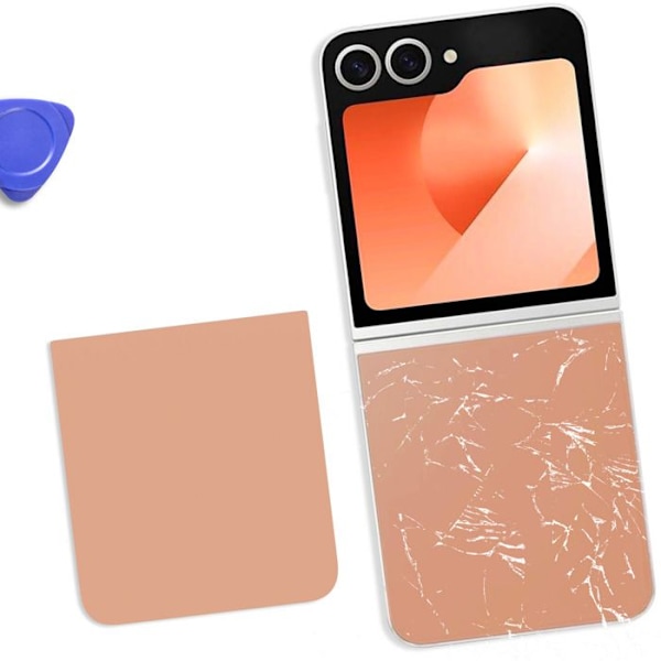 Bagside Nedre til Samsung Galaxy Z Flip 6 Original Samsung Powder Rose Rosa