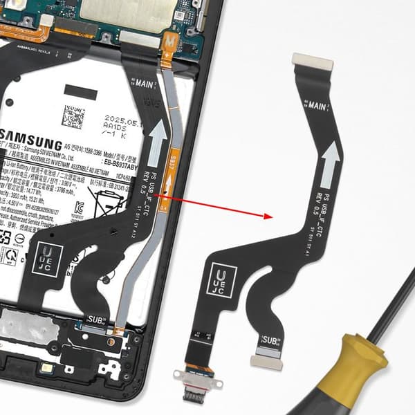 Original USB-C opladerkabel til Galaxy S25 Edge Samsung Sort Svart
