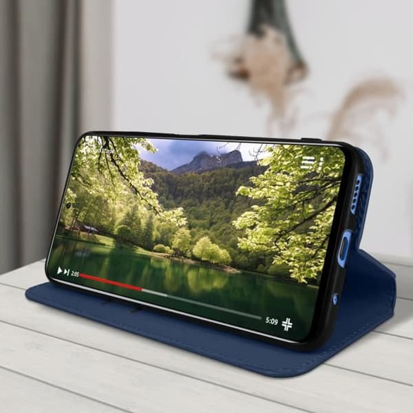 Honor Magic 4 Lite Wallet Cover Video Support Midnight Blue Midnattsblå
