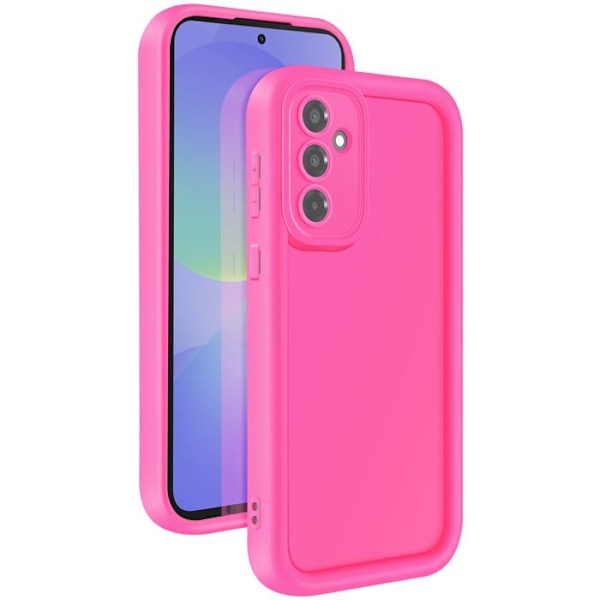 Coque til Samsung Galaxy A36 Silikone Soft Touch Hævede Kanter Fuchsia Rosa
