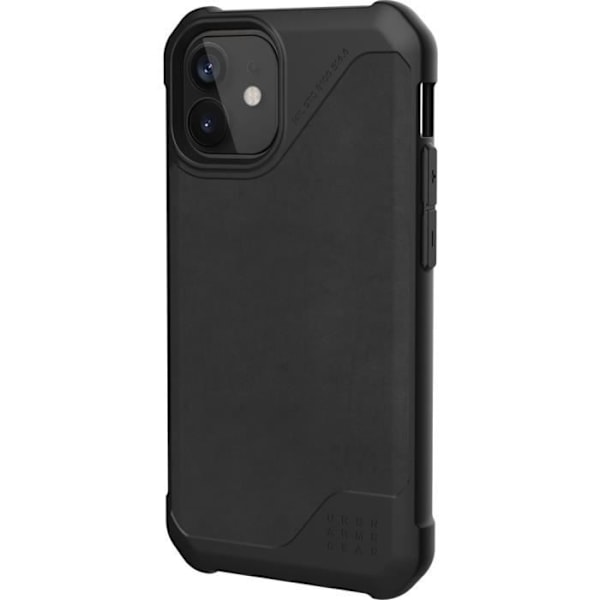 UAG Metropolis LT Cover til iPhone 12 Mini - Sort - Stødsikker - Slagfast belægning Svart