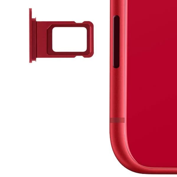 SIM-kortfack - Apple - iPhone 11 - 1 kortplats - Röd - 10 g Röd
