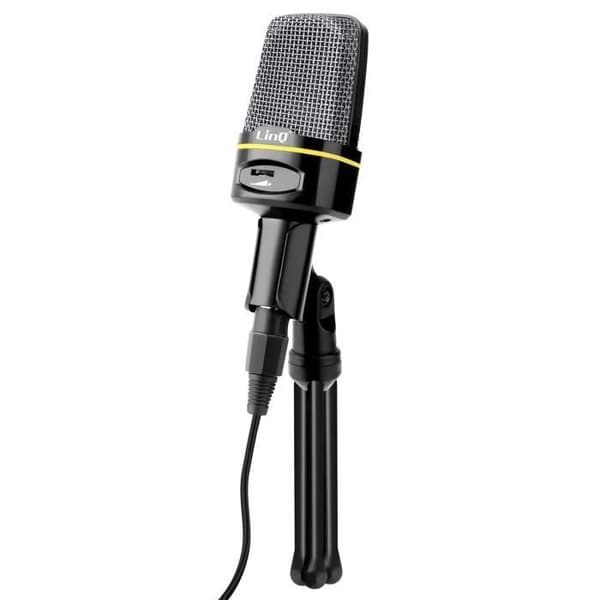 Micro PC - LINQ - Jack 3,5 mm - Mikro stereomikrofon - Kabel 1,8 m - Antiskrid mini-stativ