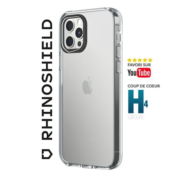 KOTELO IPHONE 12/12 PRO RHINOSHIELD CLEAR LÄPPÄIN Transparent