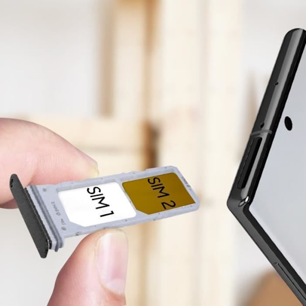 Udskiftning til SIM-kortbakke - Samsung Galaxy Note 10 - Sort - Dual SIM Svart