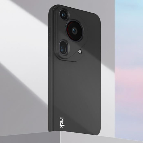 Silikonfodral till Huawei Pura 70 Ultra Soft Touch Protected Camera iMak Black Svart