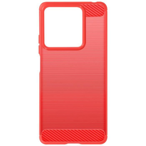 Fodral till Xiaomi Redmi 13C Flexible Carbon och Brushed Effect Red
