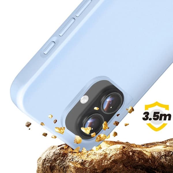 "Coque til iPhone 17 Model SolidX Stødabsorberende 3.5 m certificeret MIL-STD 810G Rhinoshield Lys blå" Blå