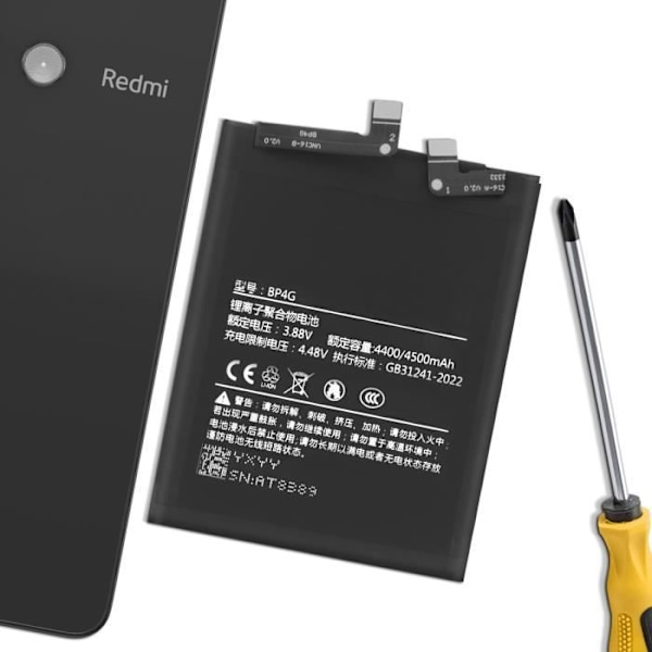 Interna batteri för Xiaomi 13 5G 4400 mAh modell BP4C Svart Svart
