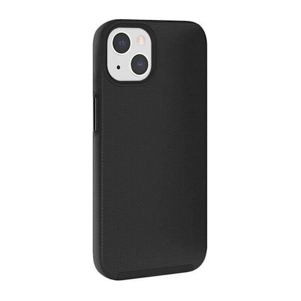Skal för iPhone 14 Plus styvt med 2 ultraförstärkta anti-fall lager 4M Eiger Black Svart