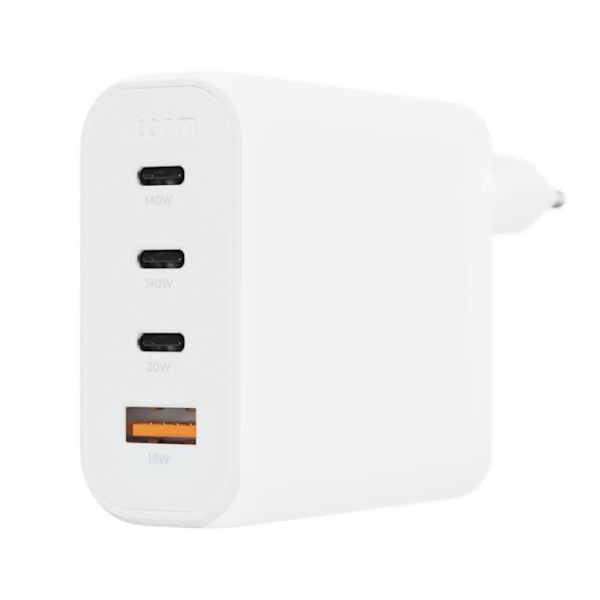 Laddare Sektor GaN² 140W 3 USB C + USB - XTORM - Kompakt Format - Vit Vit