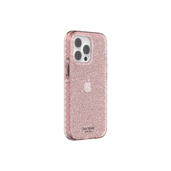 Skal till iPhone 13 Pro - KATE SPADE - Translucent Glitter Glitter Range - Magsafe kompatibel - Rosa Transparent