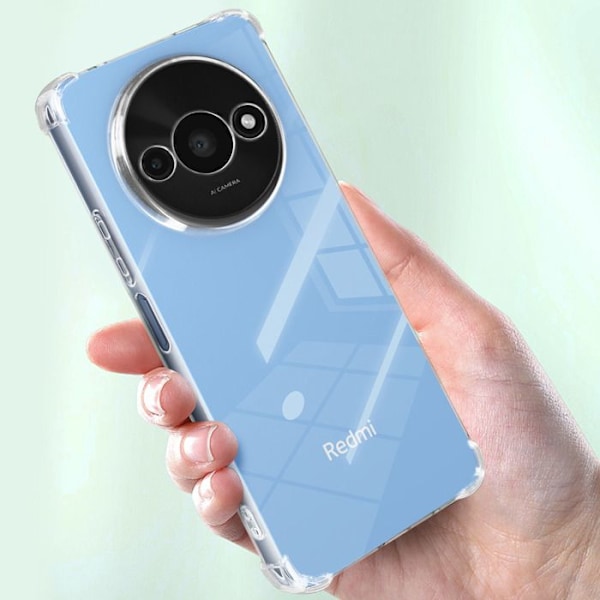Suojakuori - Mayaxess - Xiaomi Redmi A3 - Iskunkestävä - Läpinäkyvä - Silikonigeeli Transparent