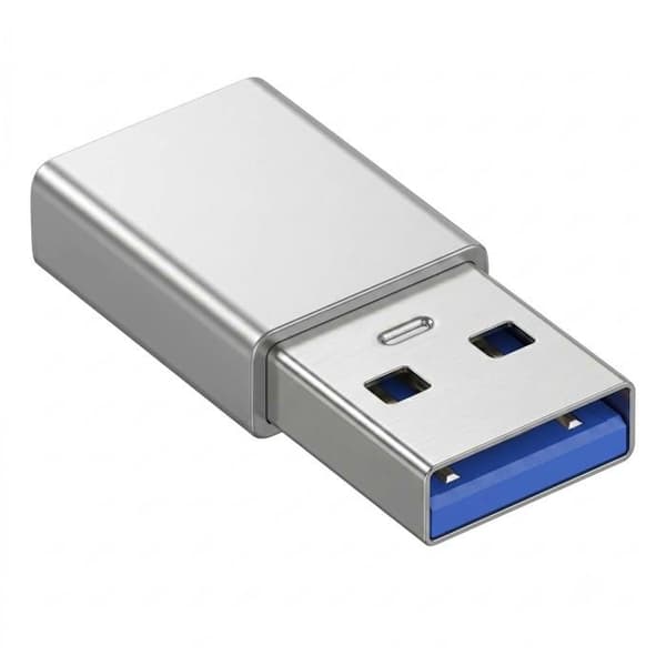 USB-C Hun til USB 3.0 Han Højhastighed 5Gbps Blue Star Sølv