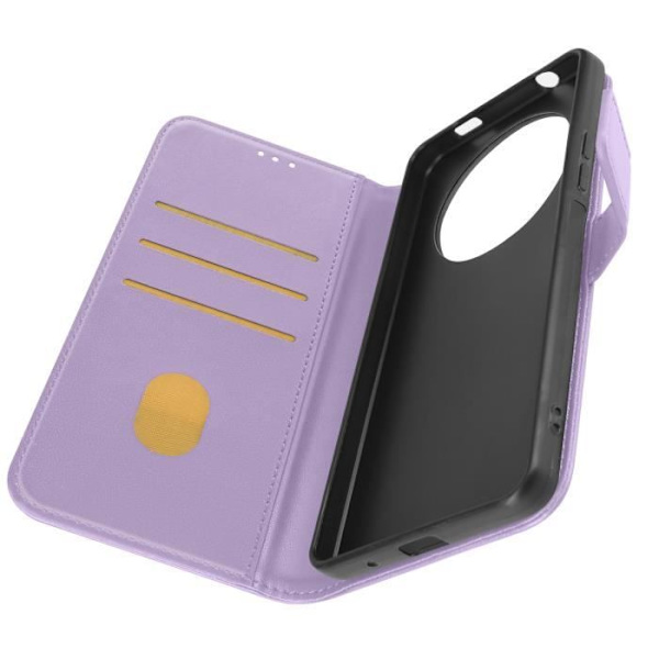 Etui til Xiaomi Redmi A3 - AVIZAR - Video Support Wallet - Lilla - Glat - Flap Lila