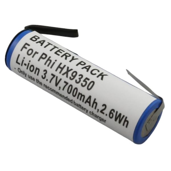 Batteri för Philips Sonicare HX9340 / HX9350 Tandborste Li-ion 3.7V 700mAh Grön Grön