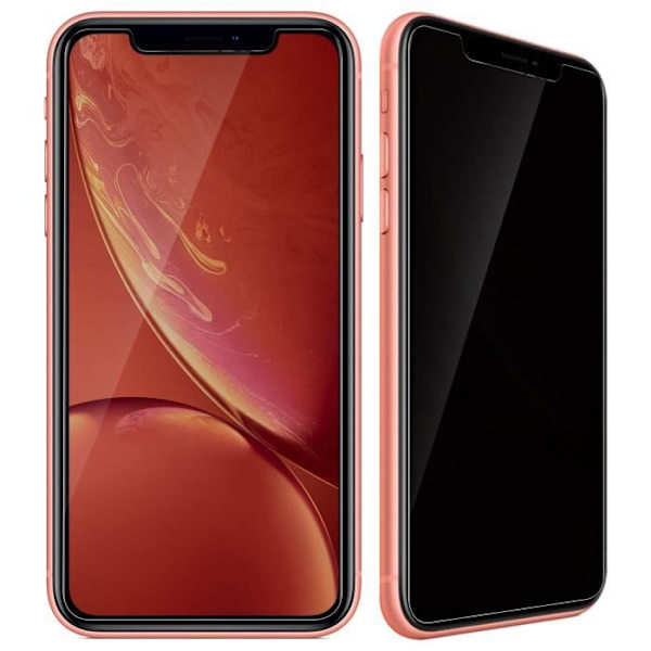 Suojakalvo - Apple - iPhone XR - Karkaistu lasi - Anti-Spy - Iskunkestävä Transparent