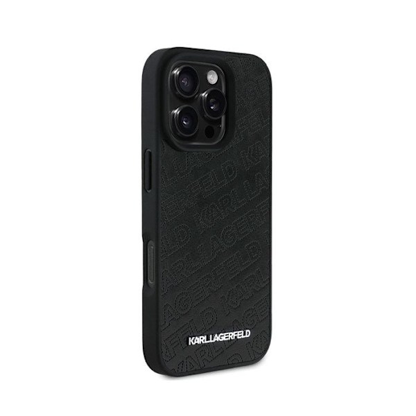 Coque quilted PU til iPhone 16 Pro Max med luksusdesign fra Karl Lagerfeld Sort Svart