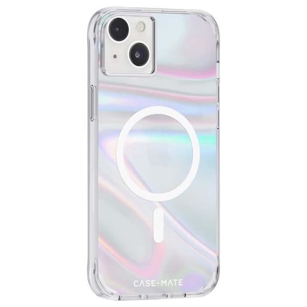 Case-Mate Soap Bubble MagSafe - Cover til iPhone 14 Plus (Iridescent) - 0840171719789