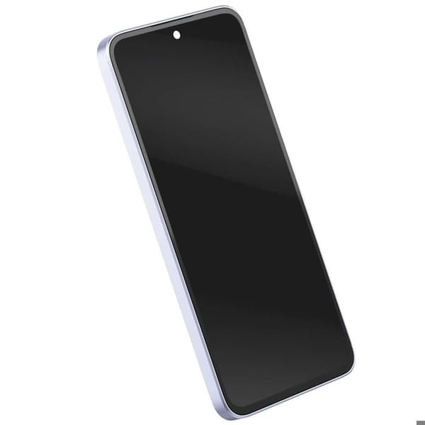 Komplet OLED-skærm udskiftning til Galaxy A36 med grå-lilla ramme Grå