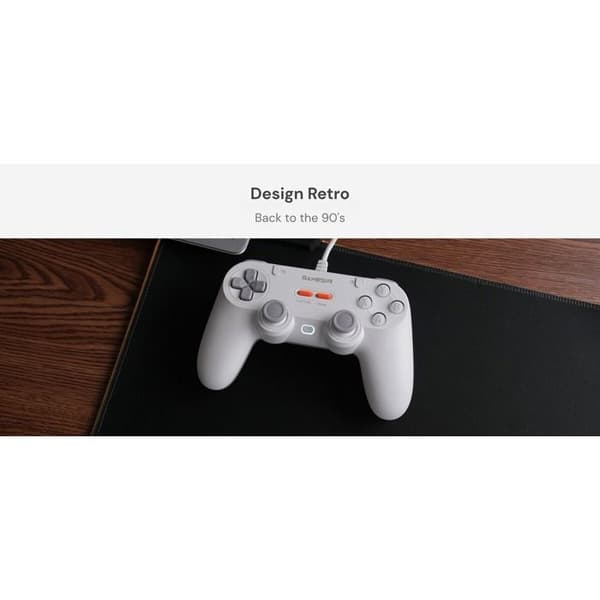 Kablet controller - GAMESIR - GameSir T3 Tegenaria Lite - USB 1000 Hz - Hall Effect sticks - Programmerbare bagknapper Vit