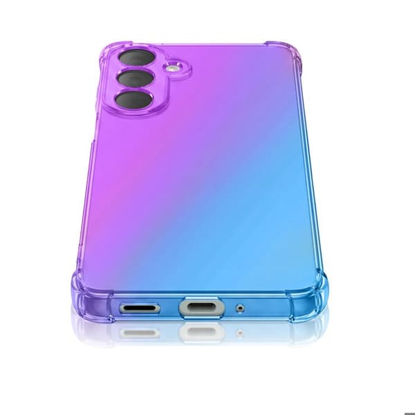 Cover til Galaxy A27 med Forstærkede Hjørner, Translucent Lilla Gradient Effekt