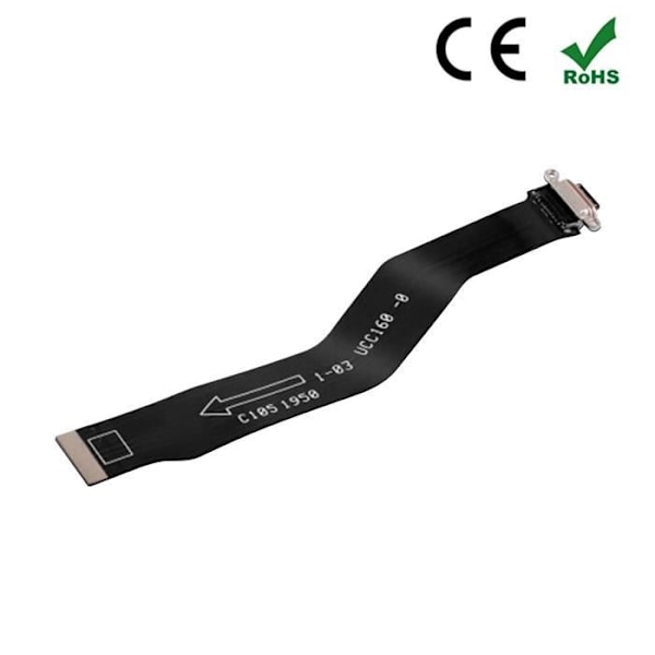 Latausliitin - OnePlus - 8 - USB tyyppi C - Musta - Korvaus Svart